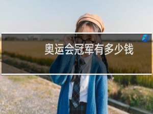 奥运会冠军有多少钱