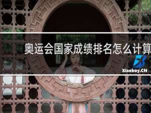奥运会国家成绩排名怎么计算