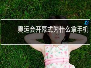 奥运会开幕式为什么拿手机