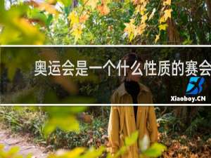 奥运会是一个什么性质的赛会