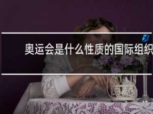 奥运会是什么性质的国际组织
