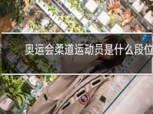 奥运会柔道运动员是什么段位