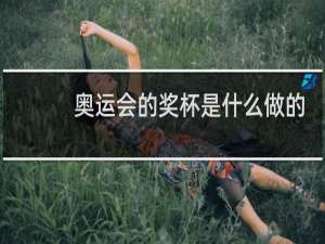 奥运会的奖杯是什么做的