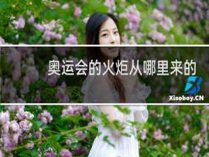 奥运会的火炬从哪里来的