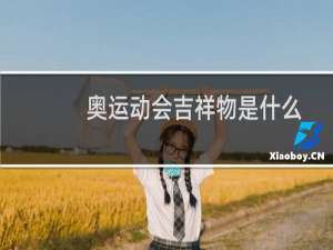 奥运动会吉祥物是什么