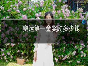 奥运第一金奖励多少钱