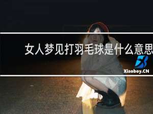 女人梦见打羽毛球是什么意思