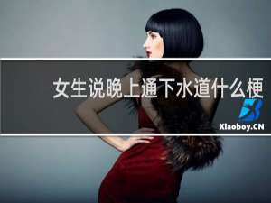 女生说晚上通下水道什么梗