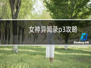 女神异闻录p3攻略