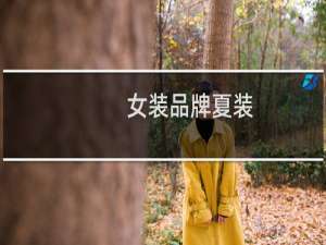 女装品牌夏装