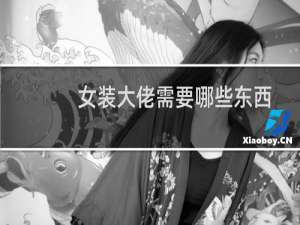 女装大佬需要哪些东西