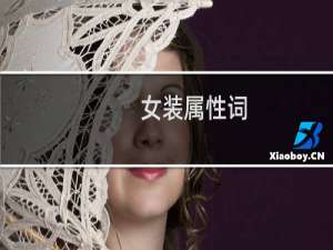 女装属性词