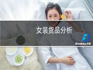 女装货品分析