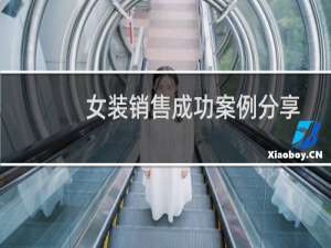 女装销售成功案例分享