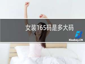 女装165码是多大码