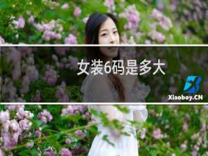 女装6码是多大