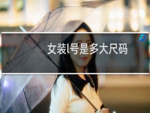 女装l号是多大尺码