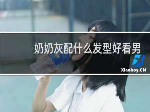 奶奶灰配什么发型好看男