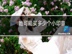 她可能买多少个小印章