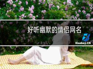 好听幽默的情侣网名