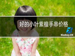 好的小叶紫檀手串价格