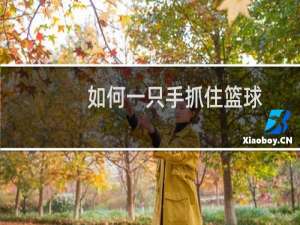 如何一只手抓住篮球