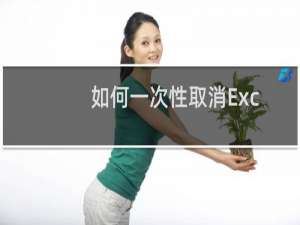 如何一次性取消Excel 表格中的换行符
