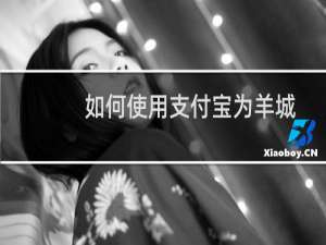 如何使用支付宝为羊城通付款？