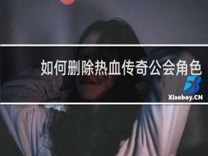 如何删除热血传奇公会角色