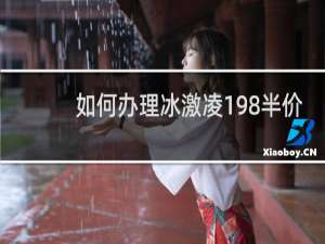 如何办理冰激凌198半价