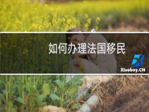 如何办理法国移民