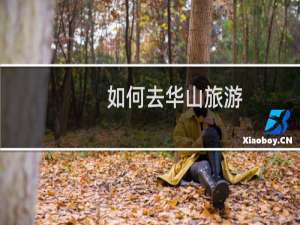 如何去华山旅游