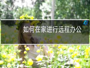 如何在家进行远程办公