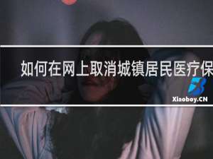如何在网上取消城镇居民医疗保险