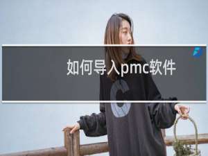 如何导入pmc软件