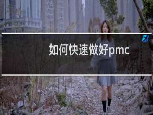 如何快速做好pmc