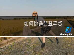 如何挑选翡翠毛货