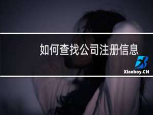 如何查找公司注册信息
