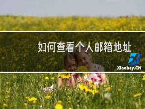 如何查看个人邮箱地址