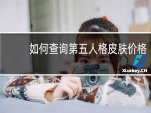 如何查询第五人格皮肤价格