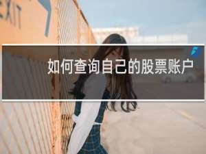 如何查询自己的股票账户