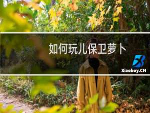 如何玩儿保卫萝卜