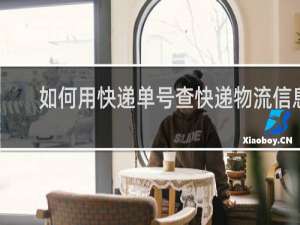 如何用快递单号查快递物流信息