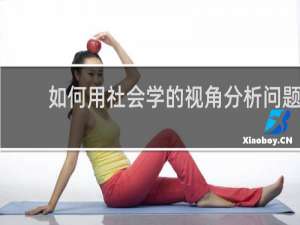如何用社会学的视角分析问题