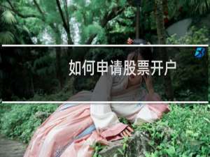 如何申请股票开户