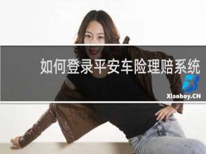 如何登录平安车险理赔系统