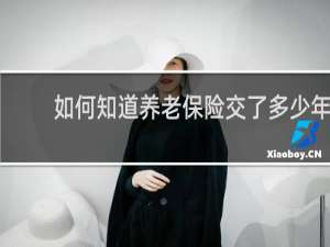 如何知道养老保险交了多少年