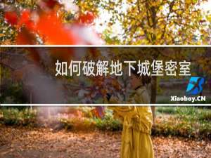 如何破解地下城堡密室