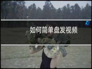 如何简单盘发视频