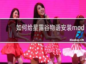 如何给星露谷物语安装mod